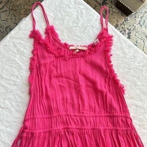 Scotch & Soda Pink Sleeveless Midi Dress